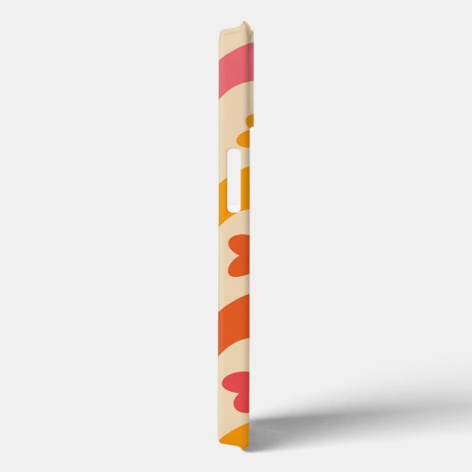 Cute Groovy bloemen patroon op retrogolven Case-Mate iPhone Case (Achterkant / Rechts)