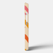 Cute Groovy bloemenpatroon op retro golven   Case-Mate iPhone Case (Achterkant / Links)