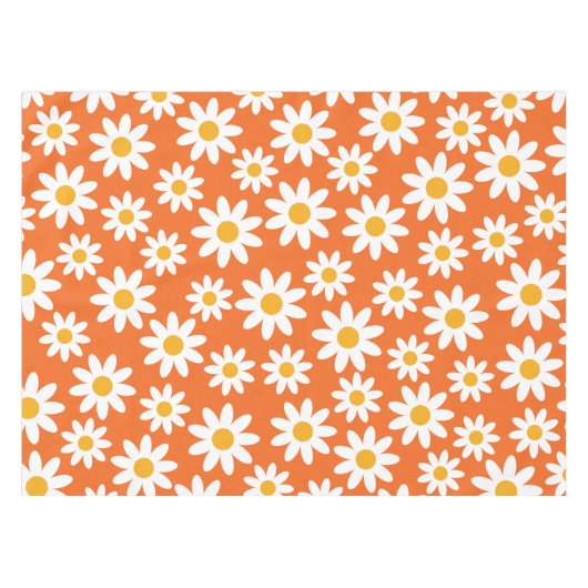 Cute Groovy Daisy Tablecloth Tafelkleed (Voorkant (Horizontaal))
