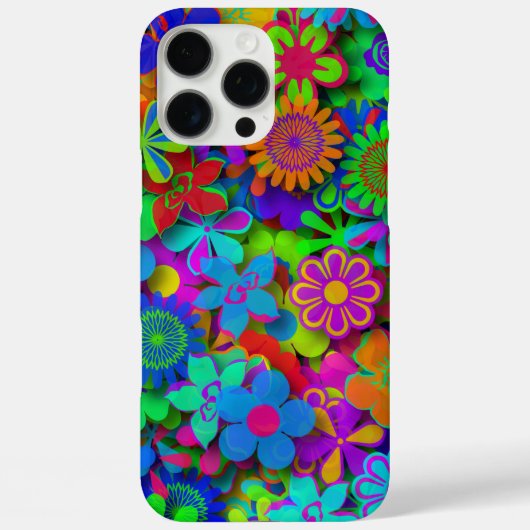 Cute Groovy Flowers Garden Case-Mate iPhone Case (Achterkant)