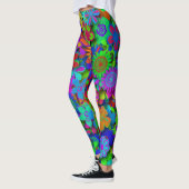 Cute Groovy Flowers Garden Leggings (Links)