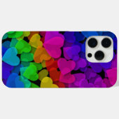 Cute Groovy Hearts Rainbow Case-Mate iPhone Case (Achterkant (horizontaal))