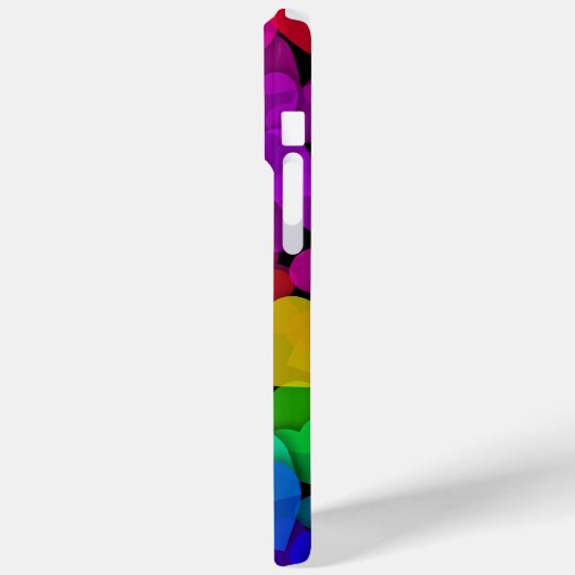 Cute Groovy Hearts Rainbow Case-Mate iPhone Case (Achterkant / Links)