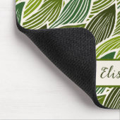 Cute Groovy Hippie Red Green Daisy Floral Pattern Muismat (Hoek)