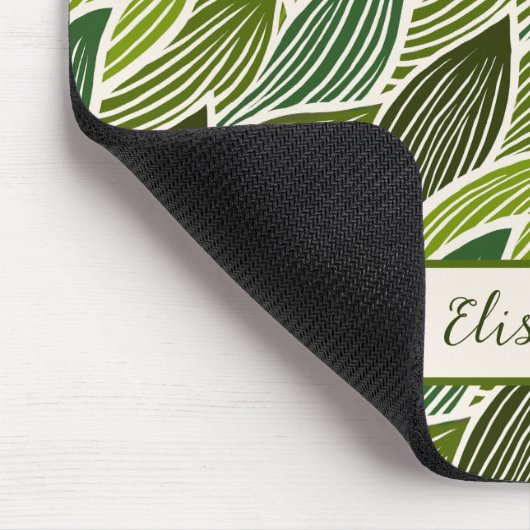 Cute Groovy Hippie Red Green Daisy Floral Pattern Muismat (Hoek)