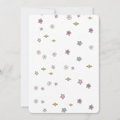 Cute Groovy Kerst Baby Shower Bingo Spellen Kaart (Achterkant)