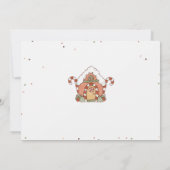 Cute Groovy Kerstman Kerst Baby Shower Foto Kaart (Achterkant)