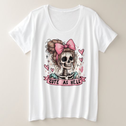 Cute Grote Maat T-shirt (Design voorkant)