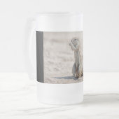 Cute ground sqirrel matglas bierpul (Voorkant links)