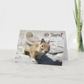 Cute Ground Squirrel Foto van Birthday Kaart (Voorkant)