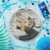 Cute Ground Squirrel Natuur Foto Papieren Bordje (Feest)