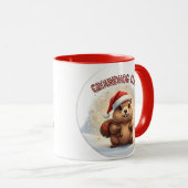 Cute Groundhog Claus Funny Groundhog Christmas Mok (Voorkant rechts)