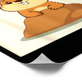 Cute Groundhog Day Illustration – Spring Or More W Poster (Hoek)