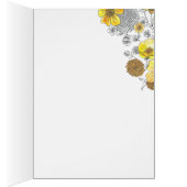 Cute Groundhog Yellow Flowers Hallo (Binnen (Rechts))
