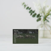 Cute Group of Sheep Eating Grass Visitekaartje (Staand voorkant)