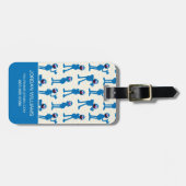 Cute Grover Pattern Bagagelabel (Voorkant horizontaal)