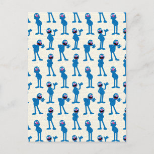 Cute Grover Pattern Briefkaart