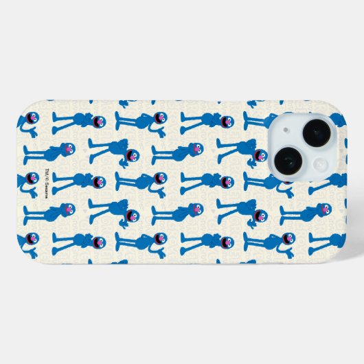 Cute Grover Pattern Case-Mate iPhone Case (Achterkant (horizontaal))