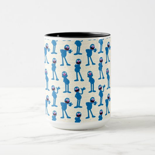 Cute Grover Pattern Mok (Midden)