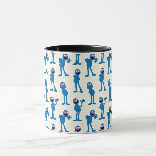 Cute Grover Pattern Mok (Midden)