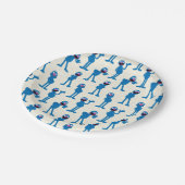 Cute Grover Pattern Papieren Bordje (Gekanteld)