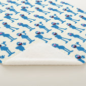 Cute Grover Pattern Sherpa Deken (3/4)