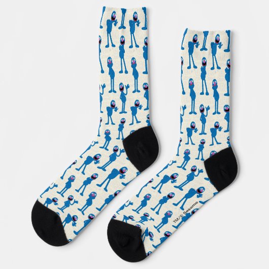 Cute Grover Pattern Socks Sokken (Links)