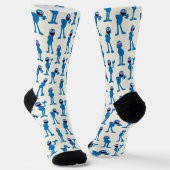 Cute Grover Pattern Socks Sokken (Gebogen)