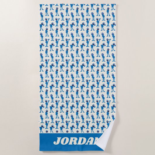 Cute Grover Pattern Strandlaken (Voorkant)