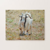 Cute Gruff Billy Goat Boerderij Puzzle Legpuzzel (Horizontaal)