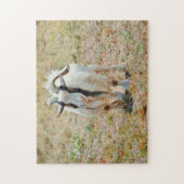 Cute Gruff Billy Goat Boerderij Puzzle Legpuzzel (Verticaal)