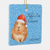 Cute Guinea Pig 1st Holiday Festive Ornament (Rechts)