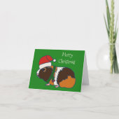 Cute Guinea Pig Aangepaste Kerstmis Feestdagen Kaart (Voorkant)