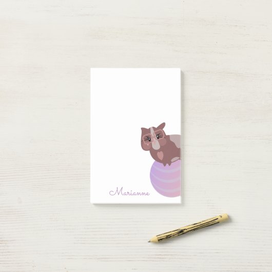 Cute Guinea Pig Ball Post-it Notes (Op bureau)
