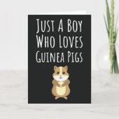 Cute Guinea Pig Cards For Baby Boys Kids Pet Lover Kaart (Voorkant)