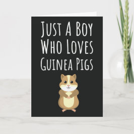 Cute Guinea Pig Cards For Baby Boys Kids Pet Lover Kaart