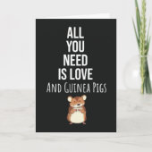 Cute Guinea Pig Cards Pet Animal Lover Kaart (Voorkant)