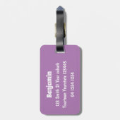 Cute guinea pig cartoon illustratie bagagelabel (Achterkant verticaal)