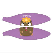 Cute guinea pig cartoon illustratie basketbal (Panelen)