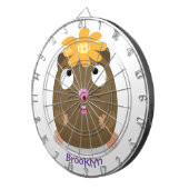Cute guinea pig cartoon illustratie dartbord (Voorkant Rechts)