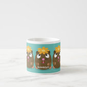 Cute guinea pig cartoon illustratie espresso kop (Voorkant)