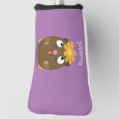 Cute guinea pig cartoon illustratie golfheadcover (Draai 90)