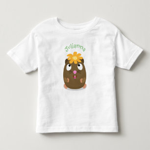 Cute guinea pig cartoon illustratie kinder shirts
