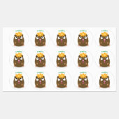Cute guinea pig cartoon illustratie labels (Vel)