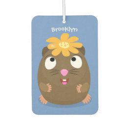 Cute guinea pig cartoon illustratie luchtverfrisser