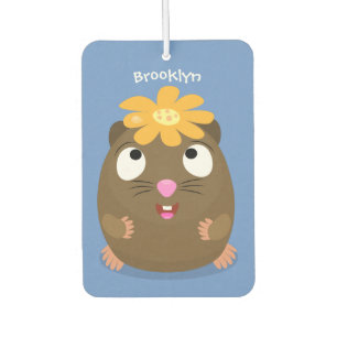 Cute guinea pig cartoon illustratie luchtverfrisser