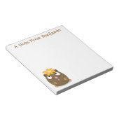 Cute guinea pig cartoon illustratie notitieblok (Schuin)