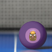 Cute guinea pig cartoon illustratie pingpongbal (Net)