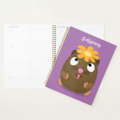Cute guinea pig cartoon illustratie planner (Display)