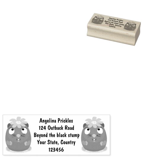 Cute guinea pig cartoon illustratie rubberstempel (Gestempeld)